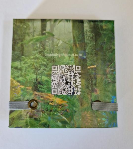 Zettelbücher - Koala im Dschungel - Zettelbox-Papier, Notizzettel, Graspapier, ca. 9x9cm, für schnelle Notizen, Kladdezettel, Merkzettel